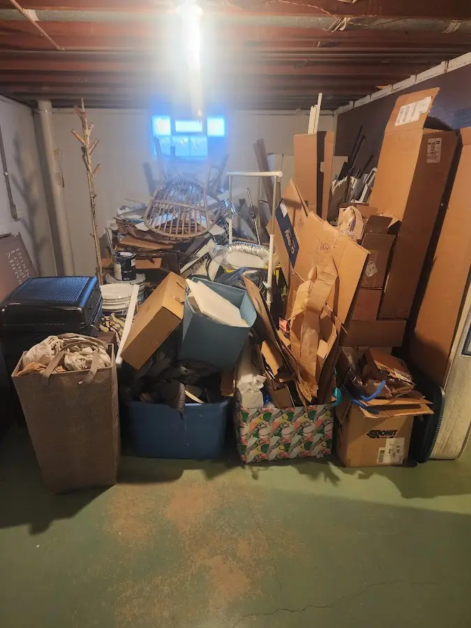 Roll-off dumpster container at job site for Construction Dumpster Rental in West St. Paul